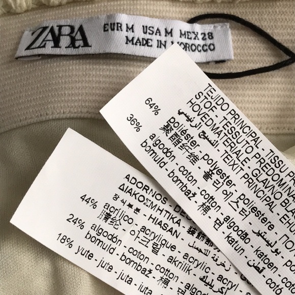 Zara mesh fringed hem midi skirt M - Picture 16 of 16